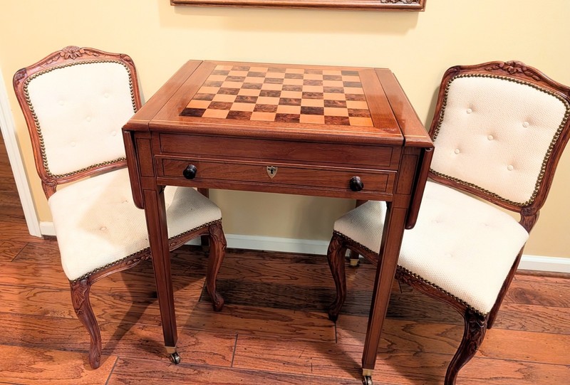 Napoleon Bonaparte's Gaming Table/Drexel Heritage Biltmore Estate + Two Chairs