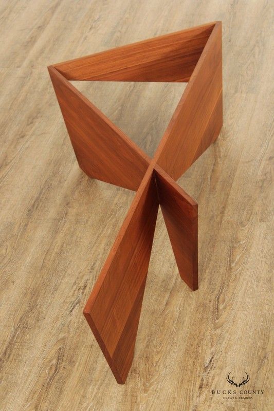 Mid Century Modern Sculptural Walnut Coffee Table Base gallery