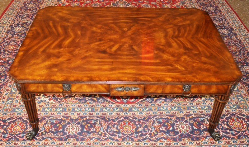 Theodore Alexander Althorp Mahogany Regency Style Cocktail Coffee Table gallery