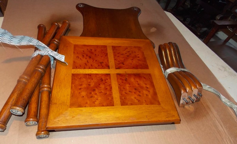 Mahogany Inlaid Lamp Table / End Table (ET125 gallery
