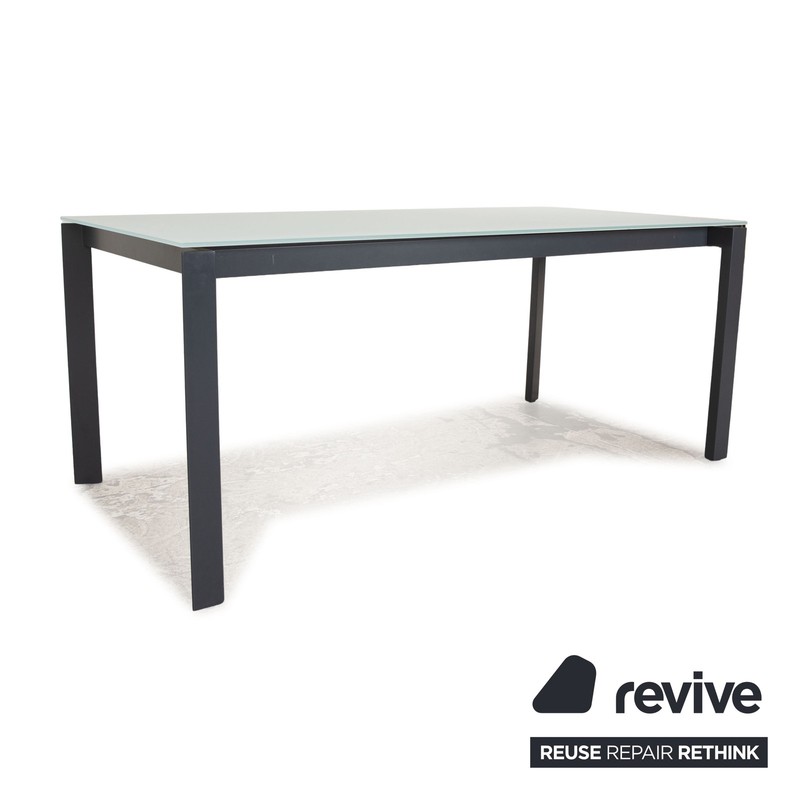 Bonaldo Twice Glass Dining Table White Matt Extendable 180/225/270 x 76 x 90 cm gallery