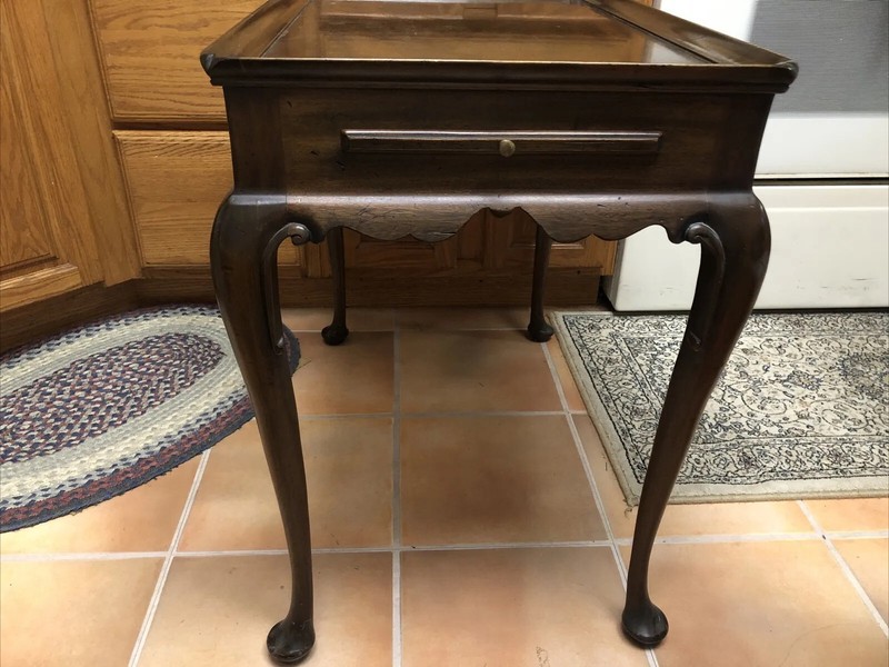 HENKEL HARRIS Tea Table Queen Anne Mahogany 5416 OCCASIONAL ACCENT END 1969 Rare gallery