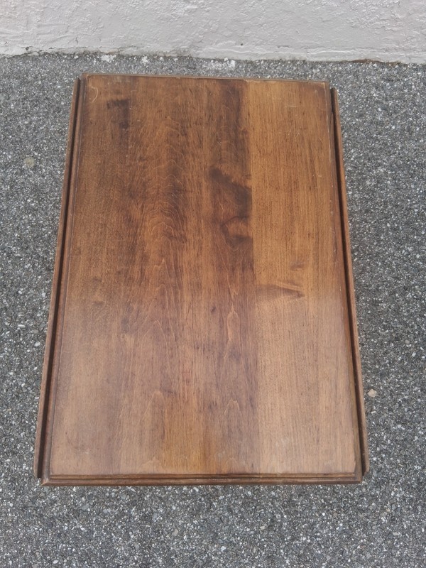 Vintage Drop Leaf Pembroke Hepplewhite Table Mahogany Single Drawer gallery