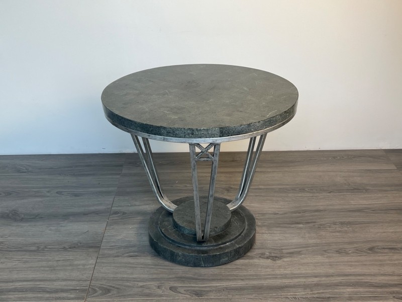 Tessellated Stone Around Deco Side Table, Deco Table, Side Table gallery