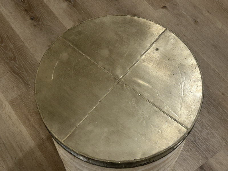 Pair Of Palecek End Tables/Storage Stools Or Planters gallery