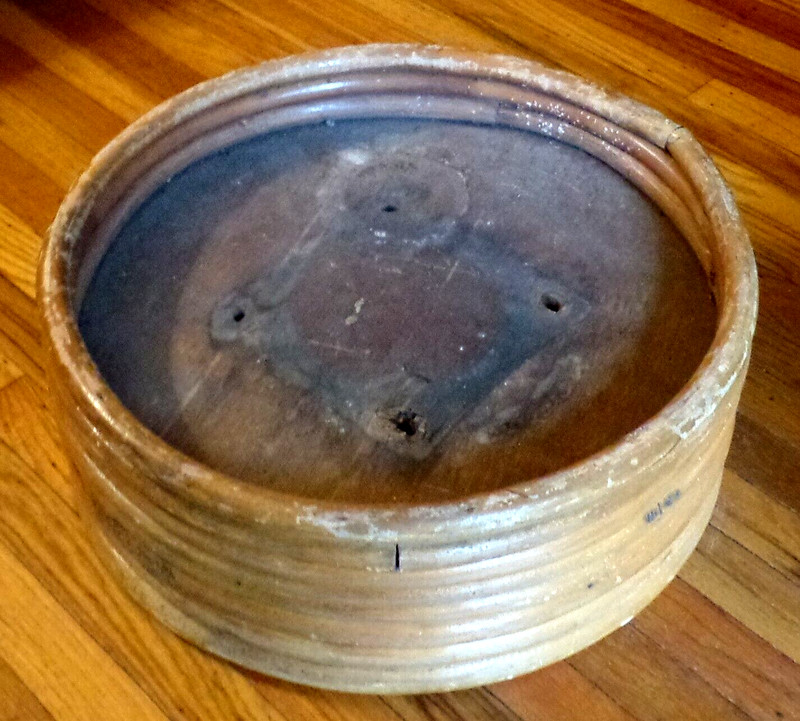 Antique Vintage Light Bamboo Round Small Table without Glass Top gallery