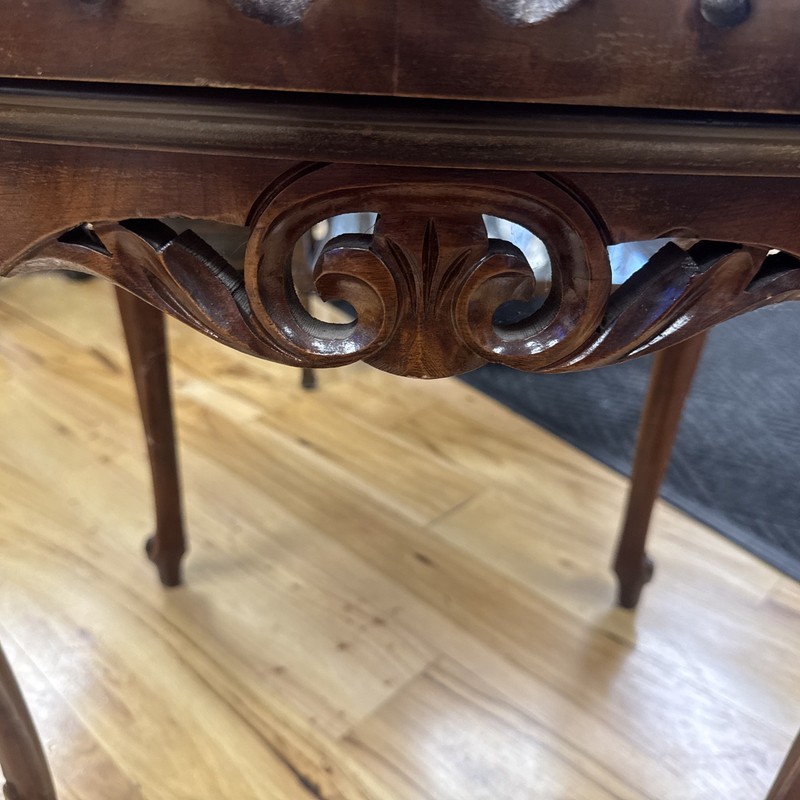 Hand carved Tea Table with Removable Glass Top Tea Tray gallery
