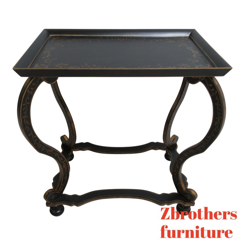 Royal Doulton Adams Paint Decorated Carved lamp End Table