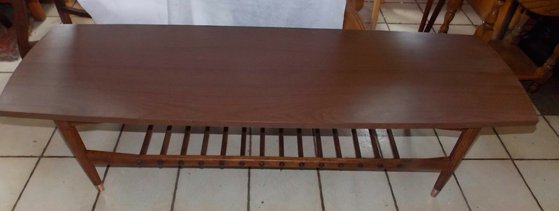 Mahogany Mid Century Formica Top Coffee Table (CT-211)