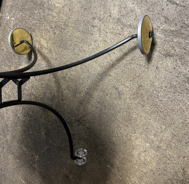 Vintage Keystone Lamp Tray Tea Table Cocktail Bar Cart Trable Black 1955 NEW gallery