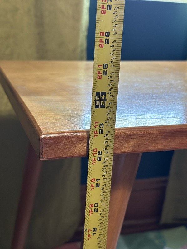 Mid-Century Modern Maple Wood Coffee Table Tapered Legs Vintage gallery