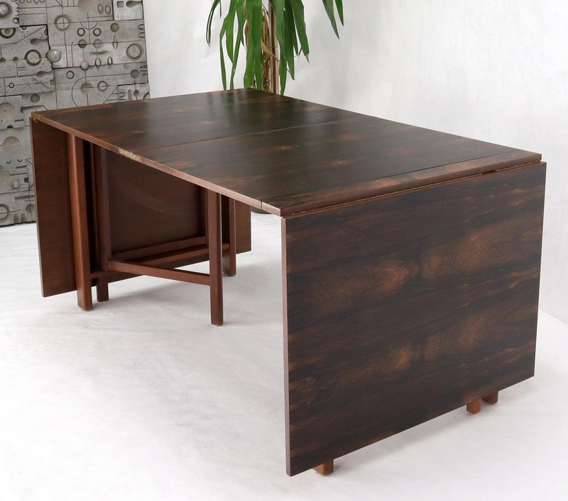 Danish Mid-Century Modern Rosewood Gate Leg Maria Dining Table Bruno Mathsson gallery