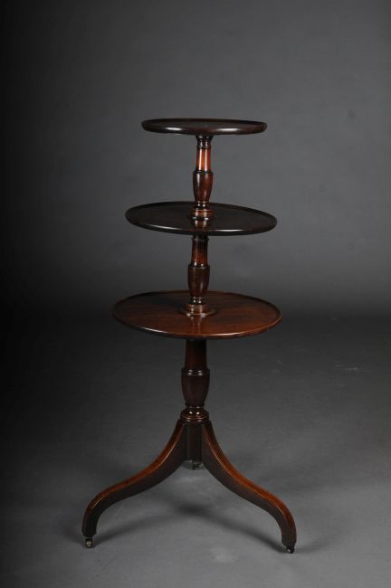 Rare English Side Table/Etagere, Victorian 19th Century Mahogany V-204