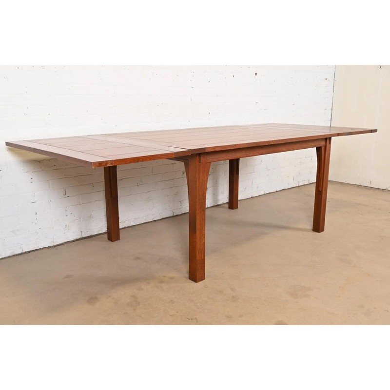 Stickley Mission Oak Arts & Crafts Extension Dining Table gallery