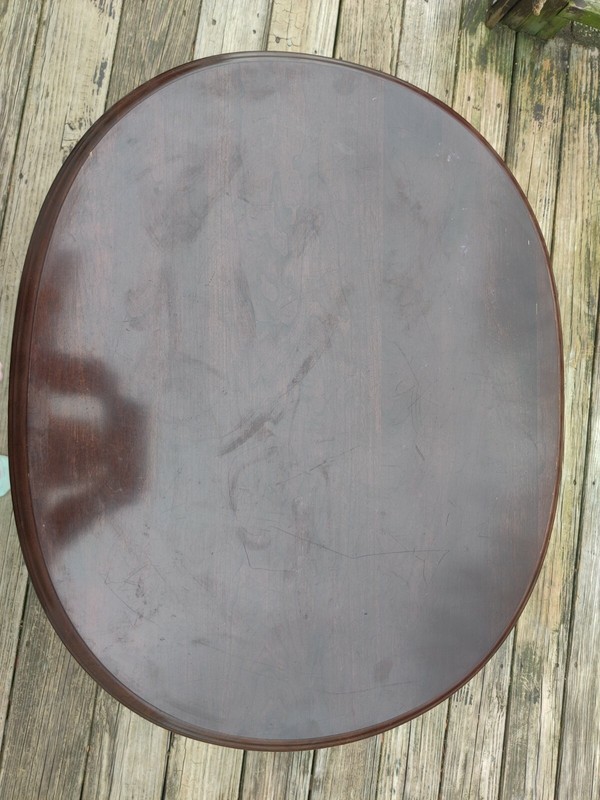 Vintage Ethan Allen Georgian Court Solid Cherry Oval End Table #11-8306 gallery