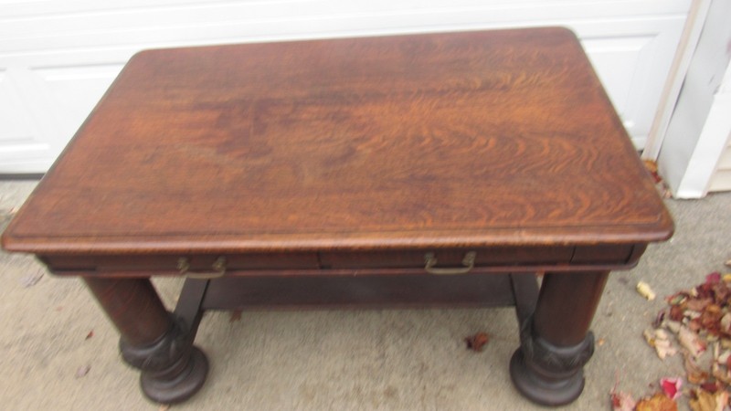 Oak Library Console Table Amazing gallery