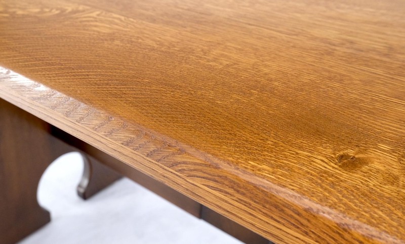 Arts & Crafts Solid Oak Library Dinign Table by L.& J.G. Stickley gallery