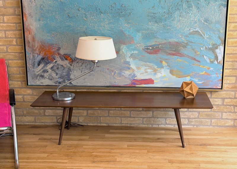 60" McCobb Design Planner Group Birch Wood Coffee Table Bench Vtg Mcm Winchendon gallery