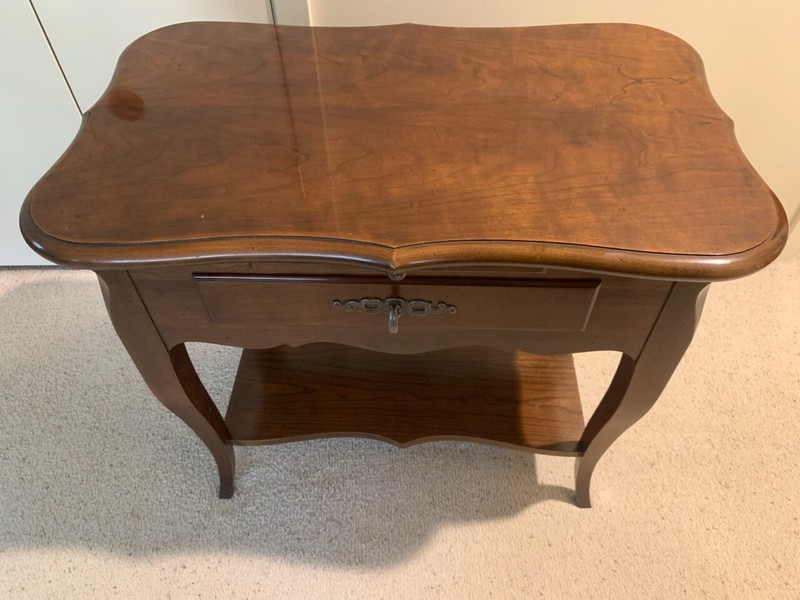BAKER Rectangle Table with Low Shelf, 1 Drawer and Slide Tray gallery