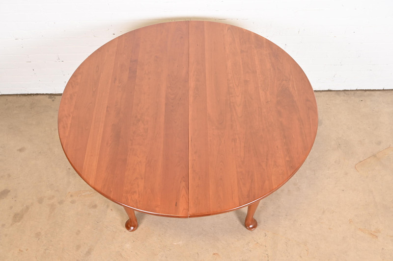 Stickley American Colonial Solid Cherry Wood Extension Dining Table, Refinished gallery