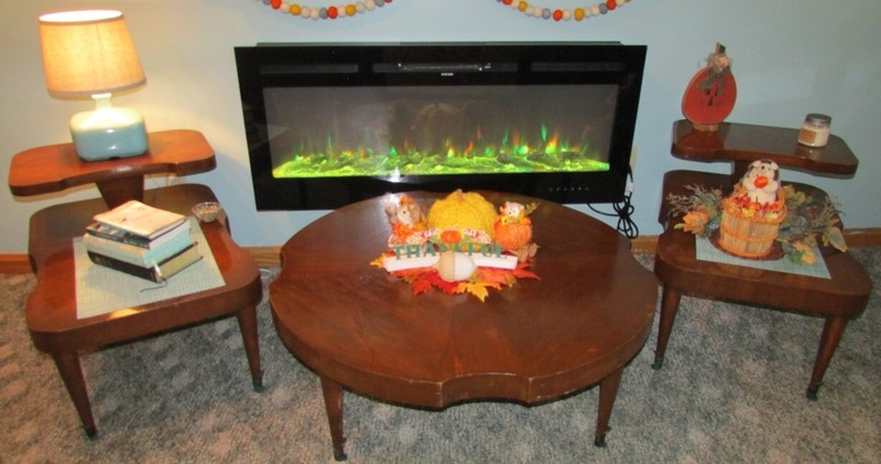 NICE Sturdy 3 Pc LANE Mid-Century Modern COFFEE & Step End Table 2013 2017 Set gallery