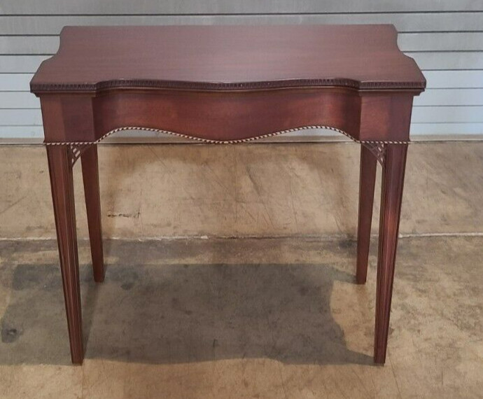 Sutton Collection Mahogany Chippendale Game Table w Inlays by Century Furniture