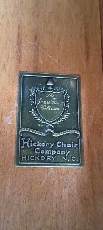 Hickory Chair Co. Queen Anne Style Tea Table with 2 pullout trays. NEEDS RESTOR gallery