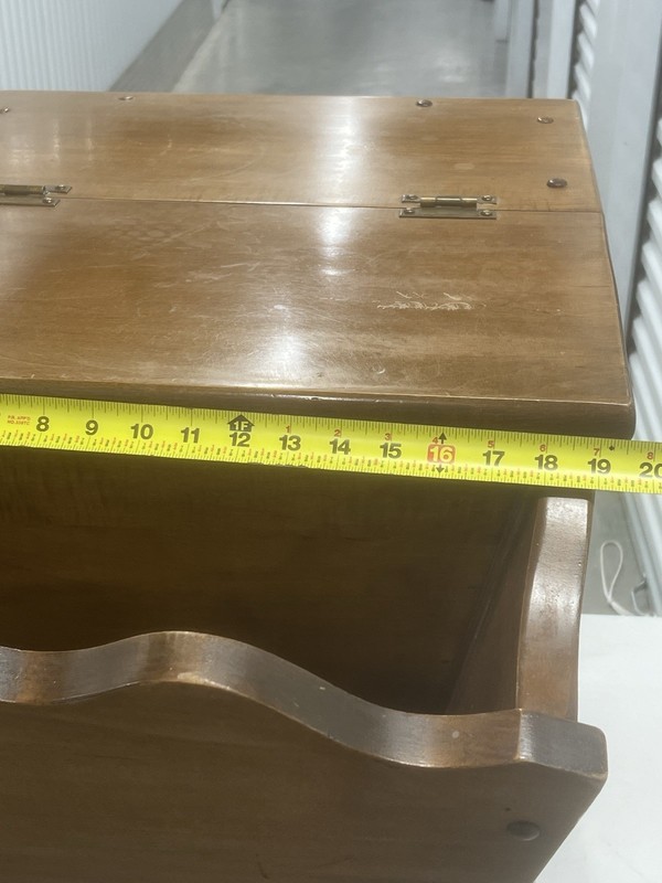 Vintage Dough Box End Tables Set of 2 Mid Century Modern Solid Heavy Free Ship gallery