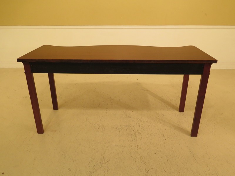 46984EC: SAYBOLT CLELAND Chippendale Mahogany 1 Drawer Console Table gallery