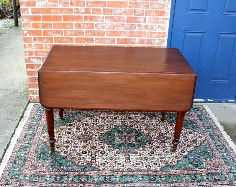 American Antique Mahogany Drop Leaf Table | Dining Room Furniture