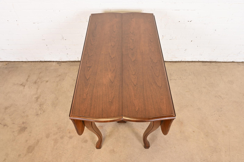 John Widdicomb French Provincial Solid Cherry Wood Extension Dining Table gallery