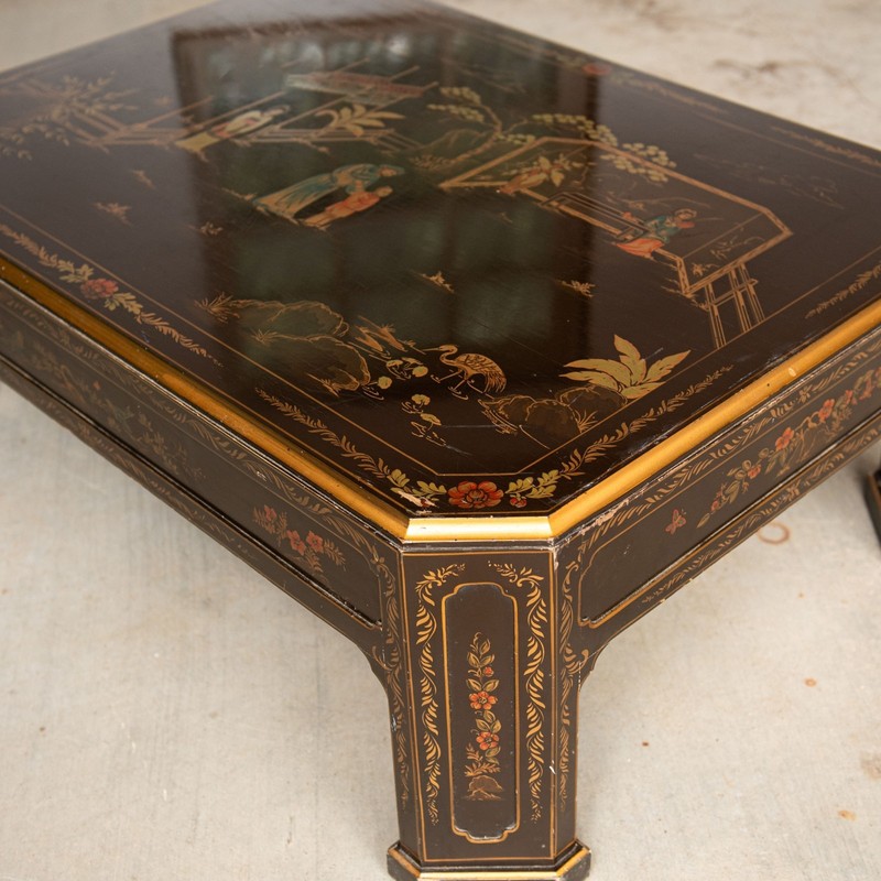Black Lacquered Chinoiserie Coffee Table gallery