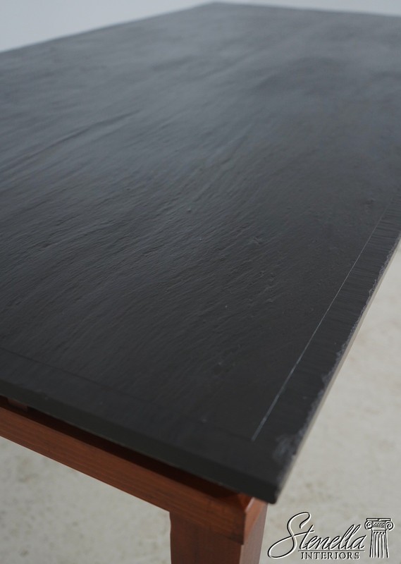 L71702: Modern Design Cherry Slate Top Dining Table gallery