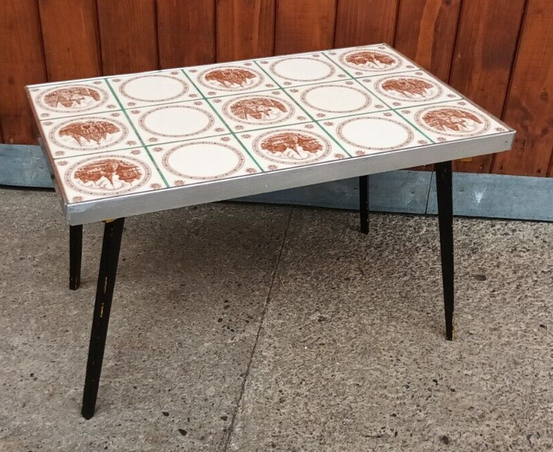 Flower Bench 50s Vintage Flower Table Rockabilly Retro Flower Stand Stool 60s
