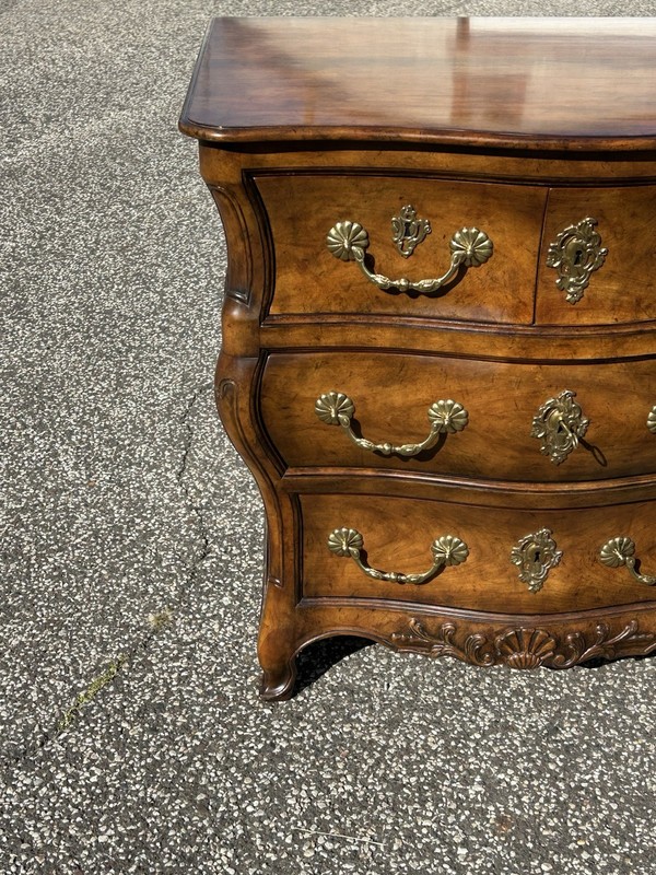 Baker McMillen Collection Continental Style Bombe Chest Of Drawers gallery