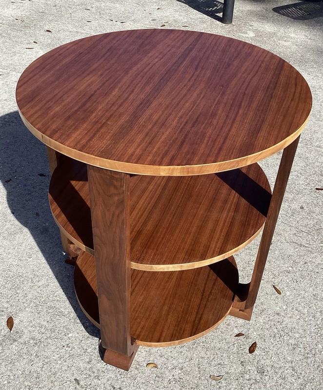 Art Deco Walnut Occasional Table