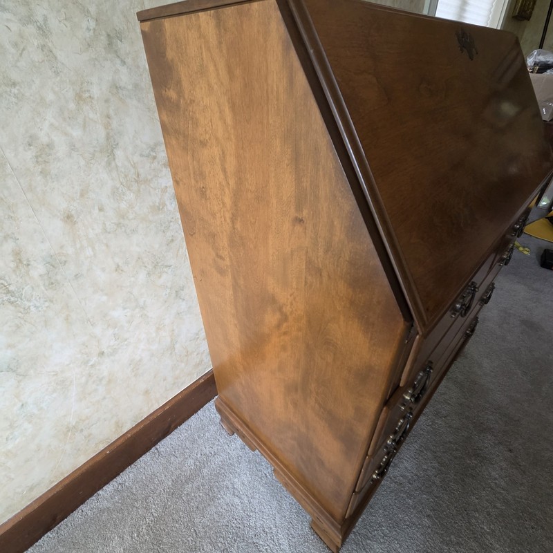 Vintage Ethan Allen Maple Secretary Desk gallery