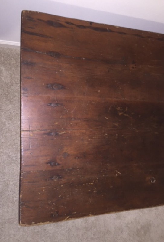 1900s Solid Wood Picnic Style Dining Table or Farm Table gallery