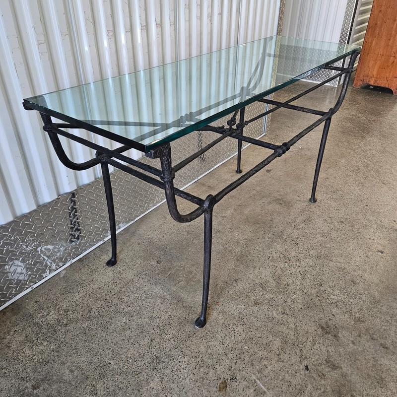 High End Carole Gratale Iron Console Manner of Giacometti gallery