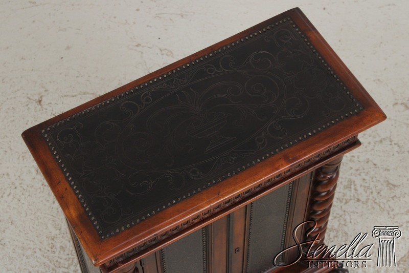 L72143: THEODORE ALEXANDER Mahogany Armoury Collection 1 Drawer Console Cabinet gallery