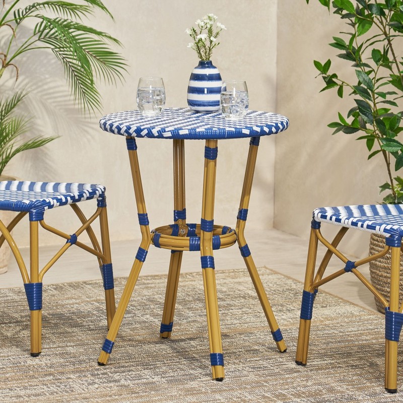 Weatherproof Aluminum Frame Patio Bistro Side Table gallery