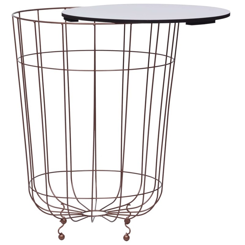 Coffee Table Round End Table Living Room Side Table Gold 15.7 Inch vidaXL