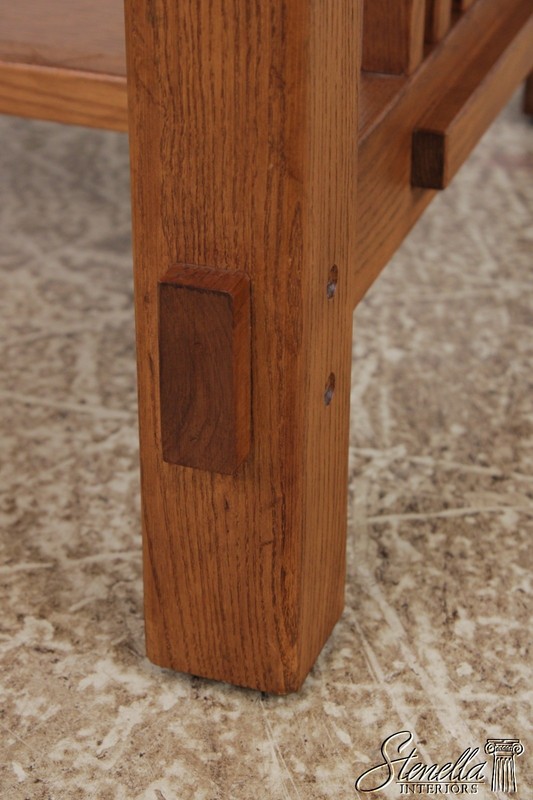 F73465: Arts & Crafts Mission Style Oak 2 Tier End Table gallery