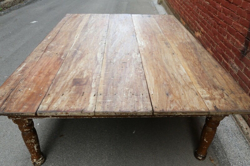 Antique counter Kitchen island Industrial Mercantile Display stand Wood Legs gallery