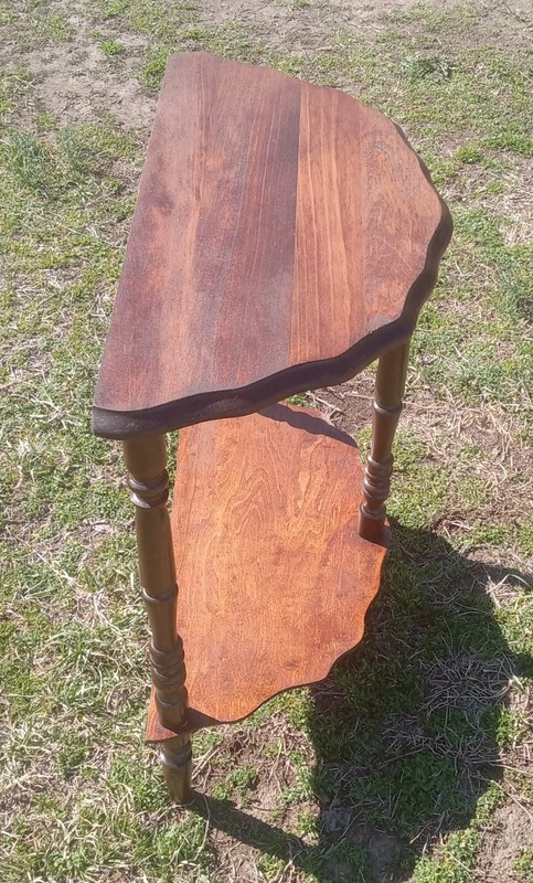 Mahogany Demilune Table / Entry Table (ET722) gallery