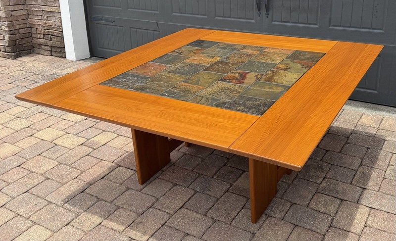 Large Teak Danish Mid Century Dining Table Maybe Gangsø Møbler, Nice Grain. gallery