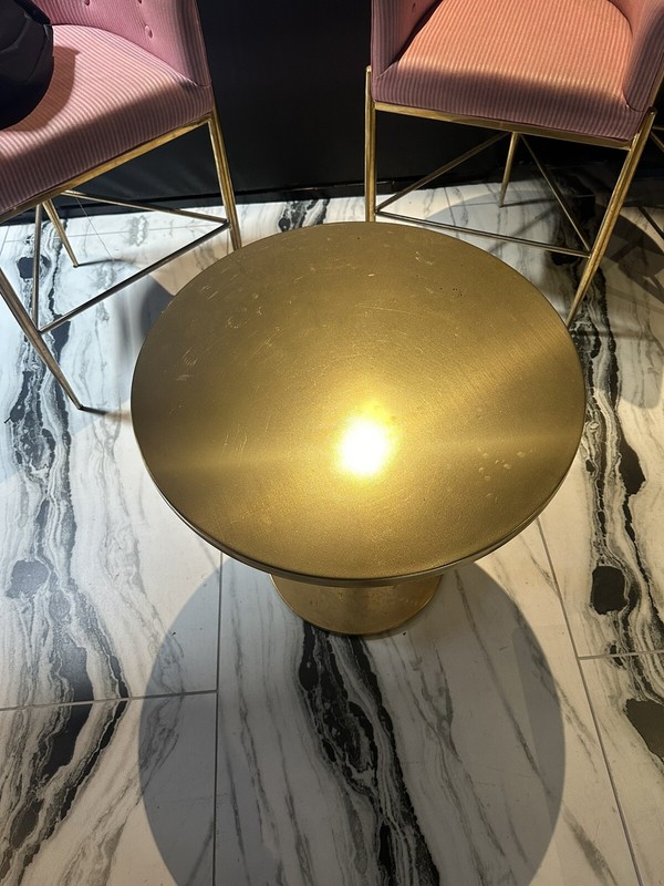Circle Gold Brass Table gallery