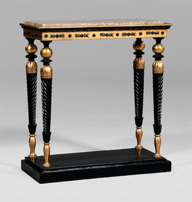50% OFF CLEARANCE! $6500 MAGNIFICENT CARVED MARBLE TOP BIEDERMEIER PIER TABLE!!!