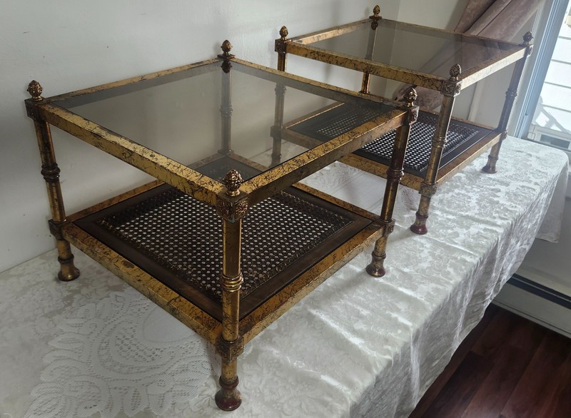 Mid 20th Century Mid-Century Maison Jansen Style French Neoclassical Gilt Metal gallery