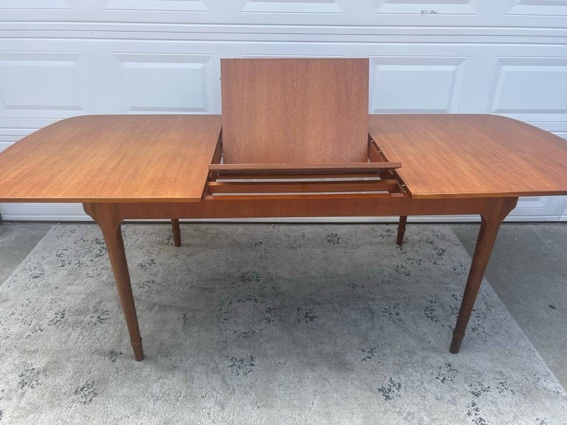 Mid-Century Teak Dining Butterfly Leaf Table from McIntosh c.1960